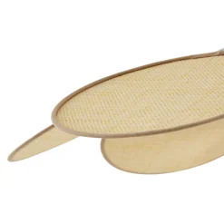 Lindby Pendellamper|Pendellamper > pendel Astraia, natur/hvid, rattan, Ø 80 cm