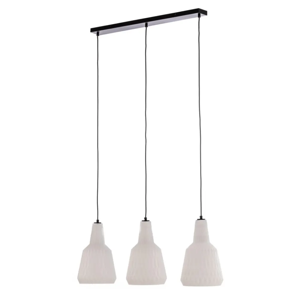 Lindby Pendellamper > pendel Belarion, opal, 3-lys, glas, Ø 23 cm