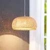 Lindby Pendellamper|Pendellamper > pendel Jadwiga, Ø 45 cm, bambus, E27