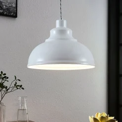 Lindby Pendellamper|Pendellamper > pendellampe Albertine, 29 cm, hvid, metal