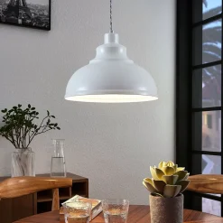 Lindby Pendellamper|Pendellamper > pendellampe Albertine, 29 cm, hvid, metal