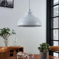 Lindby Pendellamper|Pendellamper > pendellampe Albertine, 29 cm, hvid, metal