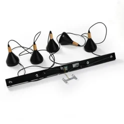 Lindby Pendellamper|Pendellamper > pendellampe Arina, 100 cm, sort, 5 lyskilder