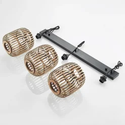 Lindby Pendellamper|Pendellamper > pendellampe Canyana, natur, 3 lyskilder, rattan, 105 cm