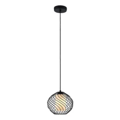 Lindby Pendellamper|Pendellamper > pendellampe Cedrice, 1 lyskilde, sort, metal, E27