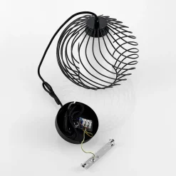 Lindby Pendellamper|Pendellamper > pendellampe Cedrice, 1 lyskilde, sort, metal, E27