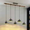 Lindby Pendellamper|Pendellamper > pendellampe Durbis, 149 cm, sort, 5 lyskilder, træ