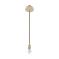Lindby Pendellamper|Pendellamper > pendellampe Hattie, beige, Ø 5 cm, metal E27