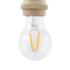 Lindby Pendellamper|Pendellamper > pendellampe Hattie, beige, Ø 5 cm, metal E27