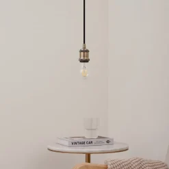 Lindby Pendellamper|Pendellamper > pendellampe Hattie, messing, Ø 5 cm, metal, E27