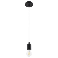 Lindby Pendellamper|Pendellamper > pendellampe Hattie, sort, Ø 4,7 cm, metal, E27