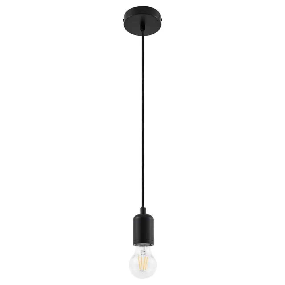 Lindby Pendellamper|Pendellamper > pendellampe Hattie, sort, Ø 4,7 cm, metal, E27
