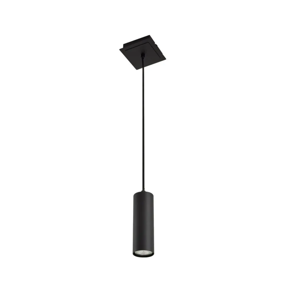 Lindby Pendellamper|Pendellamper > pendellampe Joffrey, Ø 6 cm, sort, metal, GU10