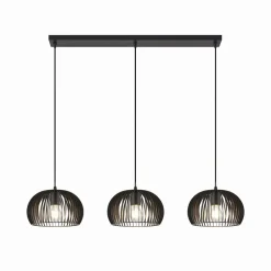 Lindby Pendellamper|Pendellamper > pendellampe Jusra, sort, metal, 3 lyskilder, 99 cm