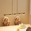Lindby Arbejdsrum/Kontor|Pendellamper > pendellampe Kaylou, 5 lyskilder, bronzefarvet, aluminium