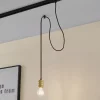 Lindby Skinnesystem > pendellampe Linaro, Ø 4,6 cm, guld, 1-faset, E27