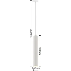 Lindby Skinnesystem > pendellampe Linaro, 40 cm, guld, 1-faset, GU10