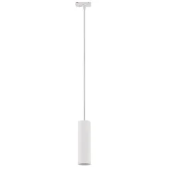 Lindby Skinnesystem > pendellampe Linaro, 20 cm, hvid, 1-faset, GU10