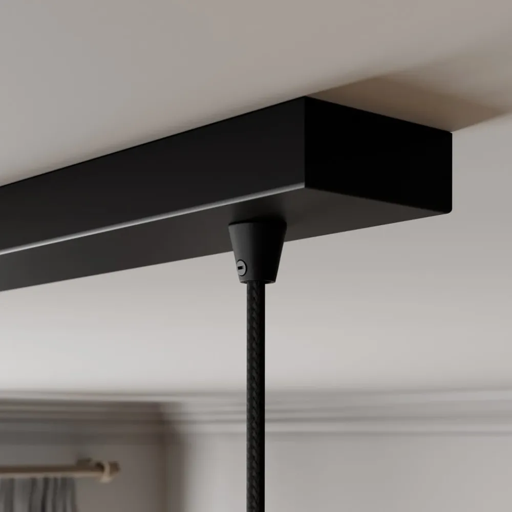Lindby Pendellamper|Pendellamper > pendellampe Marla, 3 lyskilder, glas, røgfarvet grå, 102 cm