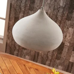Lindby Pendellamper|Pendellamper > pendellampe Morton, Ø 29 cm, grå, beton, E27