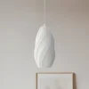 Lindby Pendellamper|Pendellamper > pendellampe Nuvia, Ø 15,5 cm, hvid, 3D-print