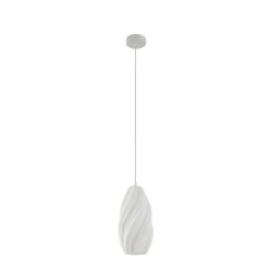 Lindby Pendellamper|Pendellamper > pendellampe Nuvia, Ø 15,5 cm, hvid, 3D-print
