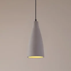 Lindby Pendellamper|Pendellamper > pendellampe Sanne, grå, beton, Ø 15 cm, E27