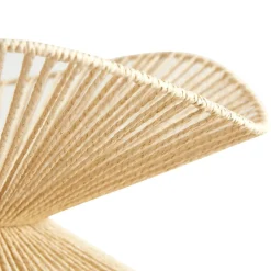 Pendellamper ^ Lindby pendellampe Valdorin, beige, papir, Ø 40 cm, E27