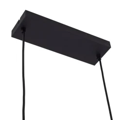 Lindby Pendellamper > pendellampe Vasilia, 75 cm, sort/guld, stof