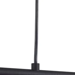 Lindby Pendellamper > pendellampe Vasilia, 75 cm, sort/guld, stof