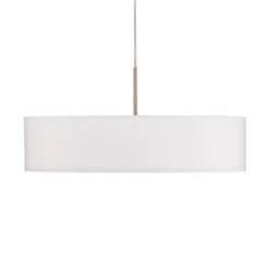 Lindby Pendellamper|Pendellamper > pendel Sebatin, Ø 50 cm, hvid, stof, E27