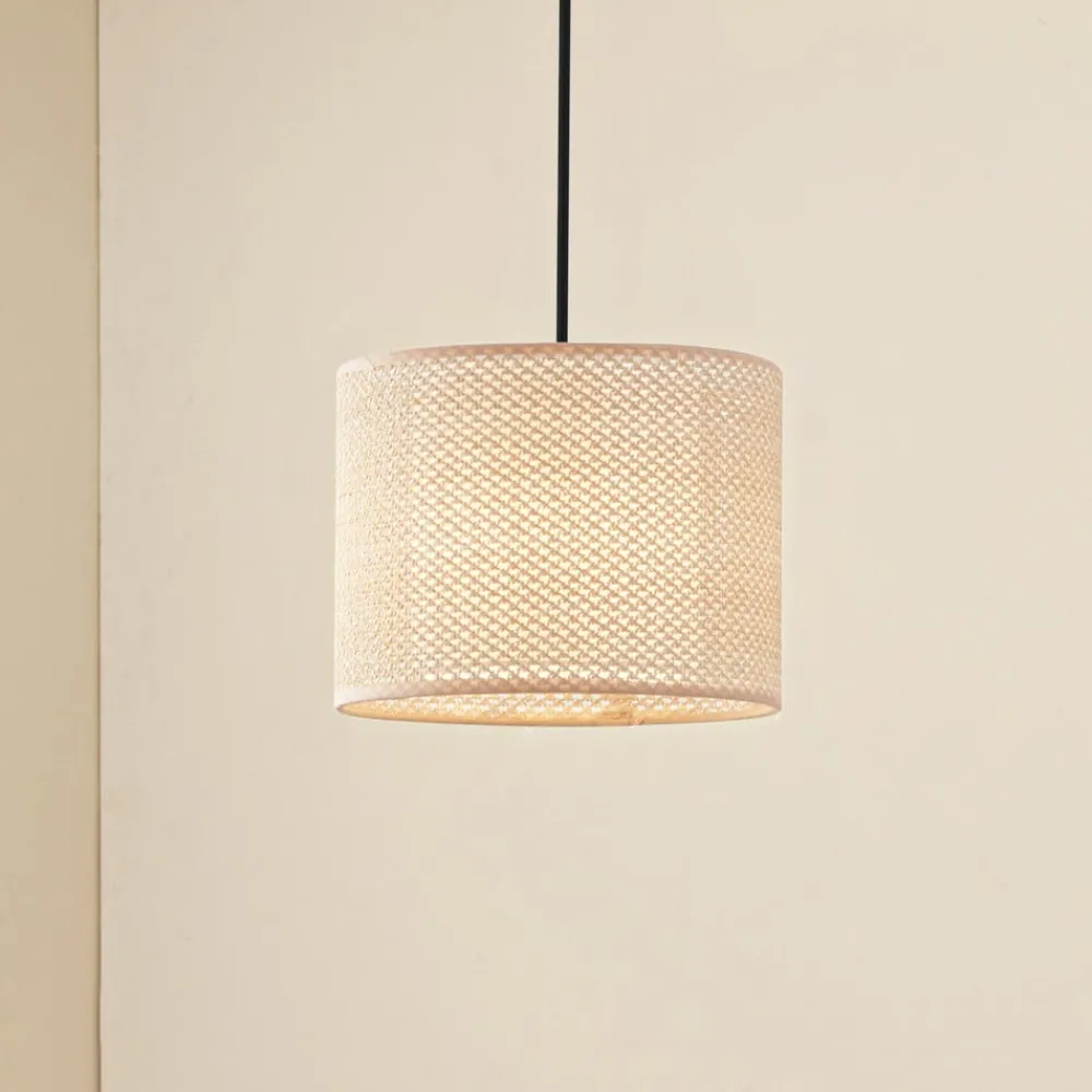 Lindby Pendellamper > -pendel Soula, Ø 26 cm, beige, plast, E27