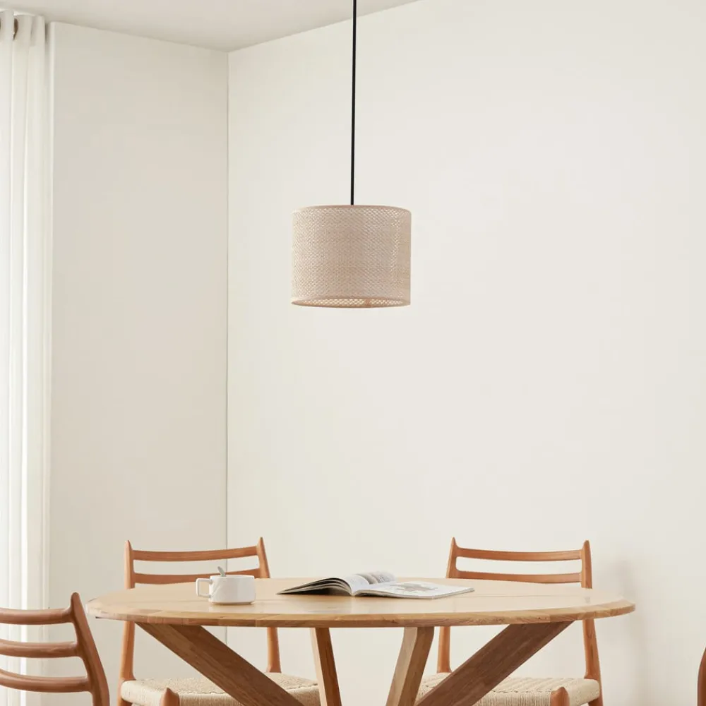 Lindby Pendellamper > -pendel Soula, Ø 26 cm, beige, plast, E27