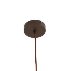 Lindby Pendellamper > pendel Valentina, E27, Ø 25 cm, røgfarvet grå, glas