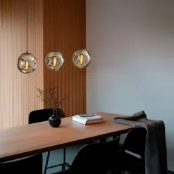 Pendellamper|Pendellamper ^ Lindby pendel Valentina, E14, 3-lys, røgfarvet grå, glas
