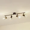 Gang|Loftlamper ^ Lindby Pendura loftlampe, 4 lyskilder, sort, glas