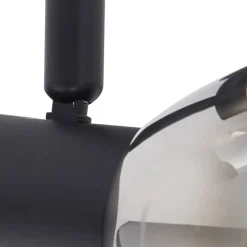Lindby Spotlights > Pendura loftlampe, 2 lyskilder, sort, glas