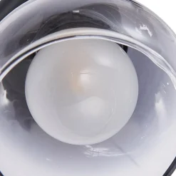 Lindby Spotlights > Pendura loftlampe, 2 lyskilder, sort, glas