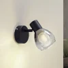 Lindby Væglamper > Pendura væglampe, Ø 9 cm, sort, glas