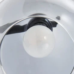 Væglamper ^ Lindby Pendura væglampe, Ø 15 cm, sort, glas