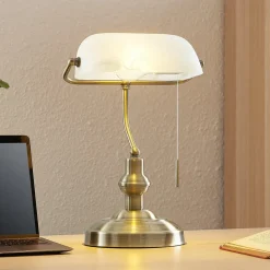 Lindby Arbejdsrum/Kontor|Bordlamper > Profina skrivebordslampe, bronze