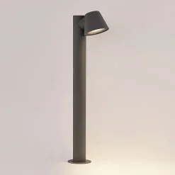 Lindby Terrassebelysning|Gadebelysning > pullert Ileyna, antracit, metal, 70 cm