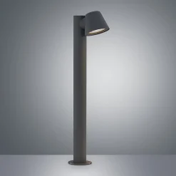 Lindby Terrassebelysning|Gadebelysning > pullert Ileyna, antracit, metal, 70 cm