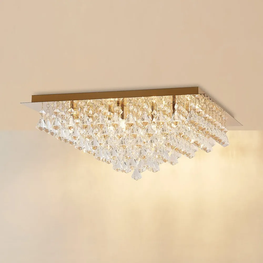 Lindby Loftlamper > Rimedia loftlampe, guld, 55 cm