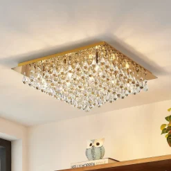 Lindby Loftlamper > Rimedia loftlampe, guld, 55 cm