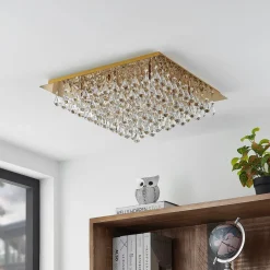 Lindby Loftlamper > Rimedia loftlampe, guld, 55 cm