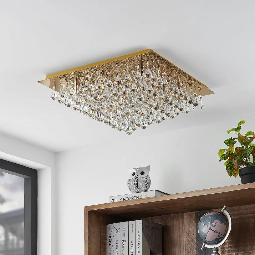 Lindby Loftlamper > Rimedia loftlampe, guld, 55 cm
