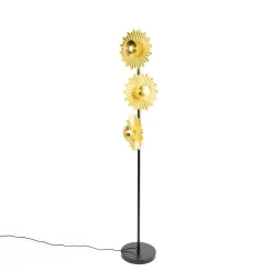 Lindby Gulvlamper|Gulvlamper > Senmia gulvlampe i guld, 3 lyskilder
