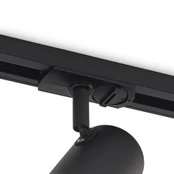 Lindby Arbejdsrum/Kontor|Gang > skinnespot Linaro, GU10, Ø 6 cm, sort, 1-faset