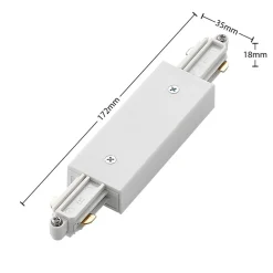 Lindby Gang|Skinnesystem > skinnesystem Linaro, GU10, 4 lyskilder, hvid, Ø 6 cm